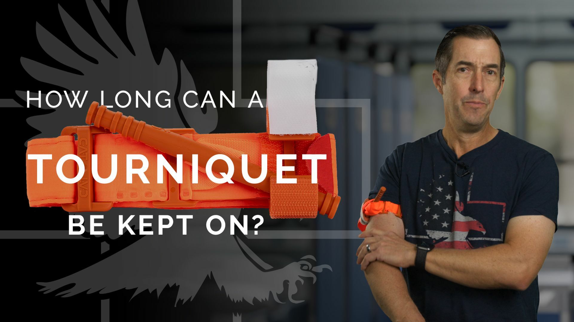 How long can a tourniquet be kept on?