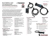 Butterfly iQ3 Ultrasound Enterprise Bundle - Product Information Sheet