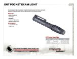 ENT Pocket Exam Light - Product Information Sheet