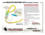 NAR Cricothyrotomy Kit - Product Information Sheet
