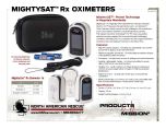 MightySat Rx Fingertip Pulse Oximeter Product Information Sheet