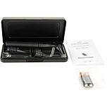 ENT Pocket Light Set (CFM) - open, showing kit contents, with batteries and IFU next to kit