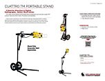 Cuattro TM Portable Stand - Product Information Sheet