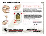 NAR S-Rolled Gauze Product Information Sheet