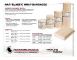 NAR Elastic Wrap Bandages Product Information Sheet