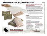 ETD - Emergency Trauma Dressing Abdominal Stump Product Information Sheet