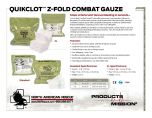 Combat Gauze Product Information Sheet