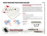 NAR Wound Packing Gauze Product Information Sheet