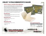 CELOX Z-Fold Hemostatic Gauze - Product Information Sheet