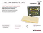 CELOX Z-Fold Hemostatic Gauze - Product Information Sheet