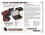 EZ-IO Power Driver Training Product Information Sheet