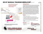 EZ-IO Manual Training Needle Set Product Information Sheet