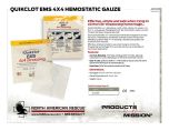 QuikClot EMS 4x4 Hemostatic Gauze - Product Information Sheet