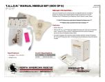 T.A.L.O.N. Manual Needle Set Product Information Sheet