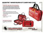 BurnTec Minor Burn Kit Carrying Case - Product Information Sheet