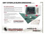 Dry Sterile Burn Dressing Product Information Sheet
