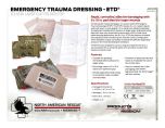 ETD - Emergency Trauma Dressing 8x10 Product Information Sheet
