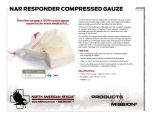 NAR Responder Compressed Gauze Product Information Sheet