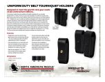 Uniform Duty Belt Tourniquet Holders - Product Information Sheet