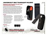 Uniform Duty Belt Tourniquet Holders - Product Information Sheet