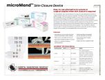 microMend Skin Closure Device Product Information Sheet