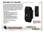 Leather C-A-T Holder with Radio Strap Attachment - PIS