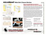 MicroMend Skin Closure Devices - Wide - Product Information Sheet