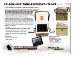 Pelican Golden Hour Mobile Series Containers - Product Information Sheet