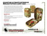 Quantum Ultimate Intensive Resuscitation Carry (Q.U.I.C.K.) Bag Only - Product Information Sheet