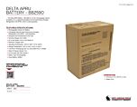 DELTA APRU Battery Product Information Sheet