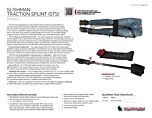 Slishman Traction Splint - Product Information Sheet