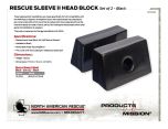 Rescue Sleeve II Head Block - Set of 2 - Black - Product Information Sheet