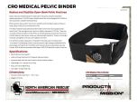 CRO Medical Pelvic Binder - Product Information Sheet