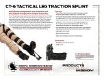 CT-6 TACTICAL LEG TRACTION SPLINT - PRODUCT INFORMATION SHEET