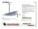Adjustable IV Pole Product Information Sheet