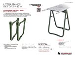 Litter Stands (Set of 2) - 33 in. - Product Information Sheet