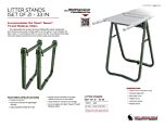 Litter Stands (Set of 2) - 33 in. - Product Information Sheet