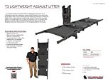 T3 Lightweight Assault Litter - Product Information Sheet