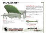 OSL Oversized Litter Back Rest - Product Information Sheet