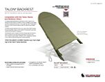 Talon Backrest Product Information Sheet