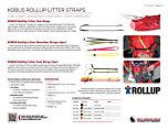 Kobus RollUp Litter Straps - Product Information Sheet