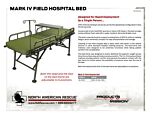 Mark IV Field Hospital Bed Product Information Sheet