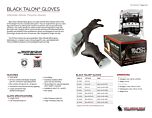 Black Talon Gloves - Product Information Sheet