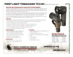 Tomahawk NV Tactical Light Product Information Sheet