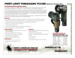 First Light Tomahawk TC3 MultiColor Tactical Lights - Product Information Sheet