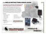 6 oz MOLLE Retractable Gear Leash Product Information Sheet