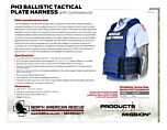 PH3 Ballistic Tactical Plate Harnesses with Cummerbund - Product Information Sheet