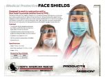 Medical Protective Face Shield Product Information Sheet