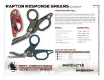 Leatherman Raptor Response Shears - Product Information Sheet