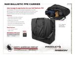 NAR Ballistic PPE Carrier Product Information Sheet